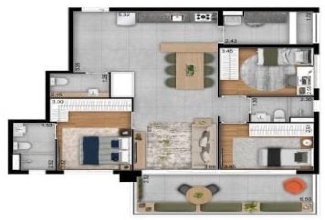Imagem Apartamento com 3 Quartos à Venda, 118 m² em Saúde - São Paulo