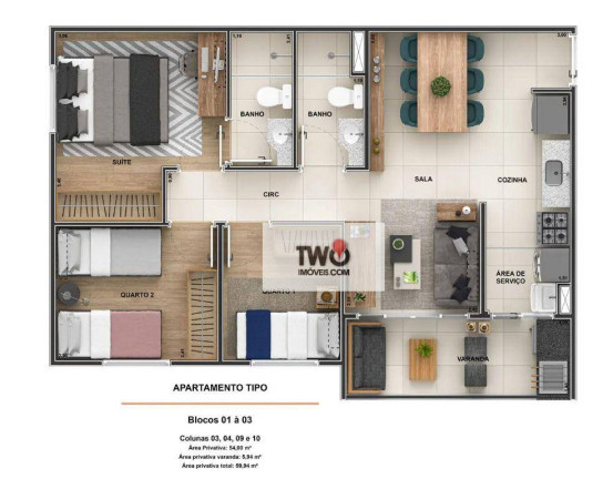 Imagem Apartamento com 3 Quartos à Venda, 59 m² em Barra Da Tijuca - Rio De Janeiro