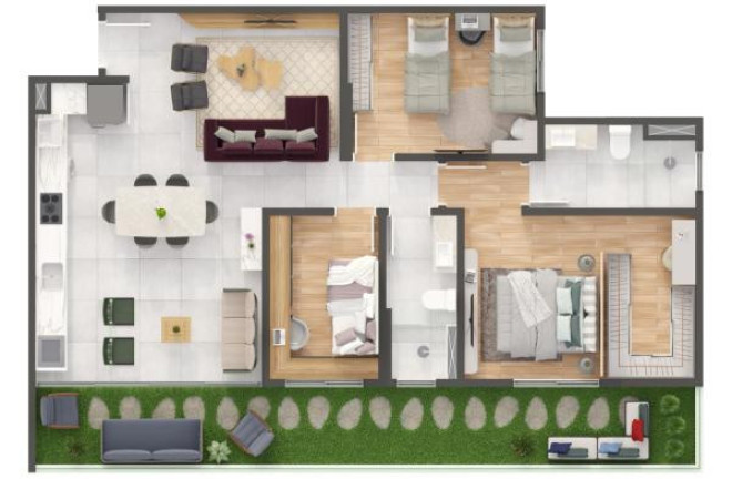 Imagem Apartamento com 3 Quartos à Venda, 85 m² em Espaço Conceição - Indaiatuba