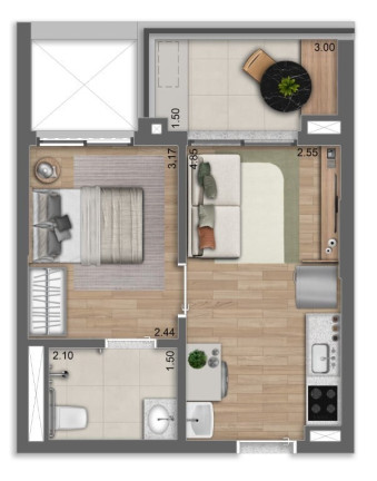 Imagem Apartamento com 1 Quarto à Venda, 41 m² em Alto Da Boa Vista - São Paulo