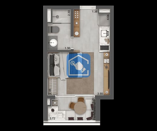 Foto do imóvel Apartamento com 1 Quarto à Venda, 24 m² em Vila Santa Catarina - São Paulo