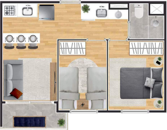 Imagem Apartamento com 2 Quartos à Venda, 41 m² em Butantã - São Paulo