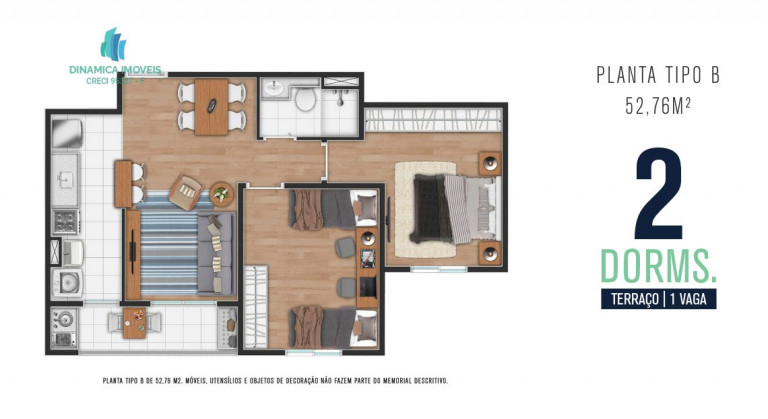 Imagem Apartamento com 2 Quartos à Venda, 52 m² em Capela - Vinhedo