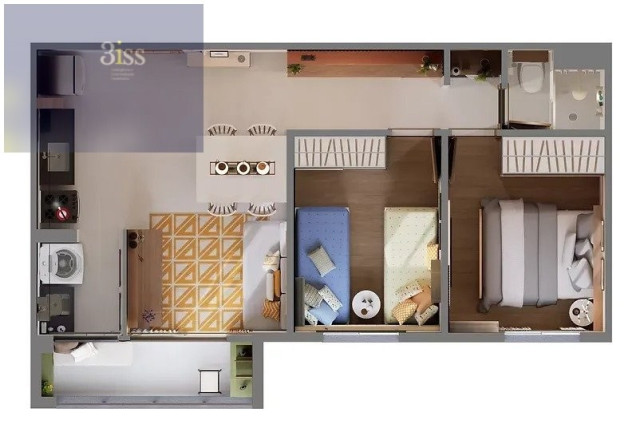Imagem Apartamento com 2 Quartos à Venda, 46 m² em Alcântara - São Gonçalo