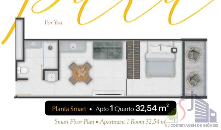 Imagem Apartamento com 1 Quarto à Venda, 32 m² em Muro Alto - Ipojuca