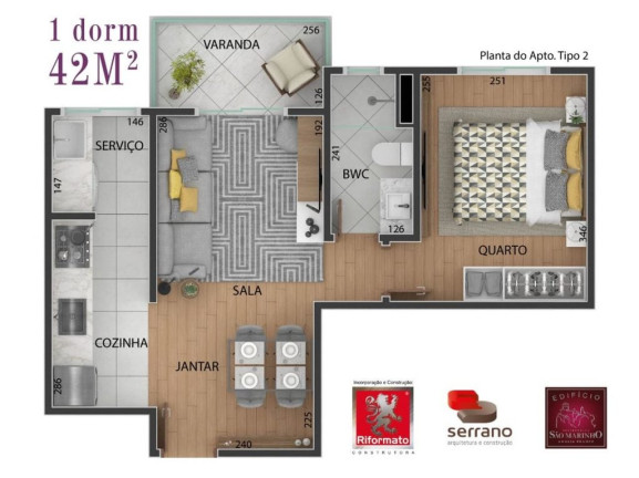Imagem Apartamento com 2 Quartos à Venda, 51 m² em Vila Regente Feijó - São Paulo