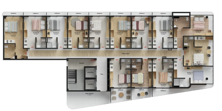 Imagem Apartamento com 1 Quarto à Venda, 20 m² em Cabo Branco - João Pessoa