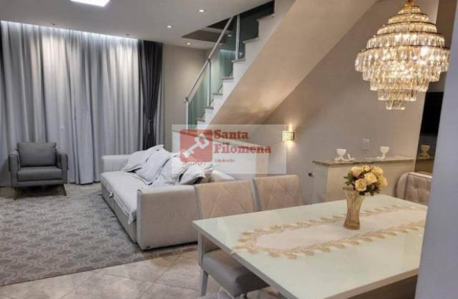 Foto do imóvel Sobrado com 3 Quartos à Venda, 136 m² em Vila Curuçá - Santo André