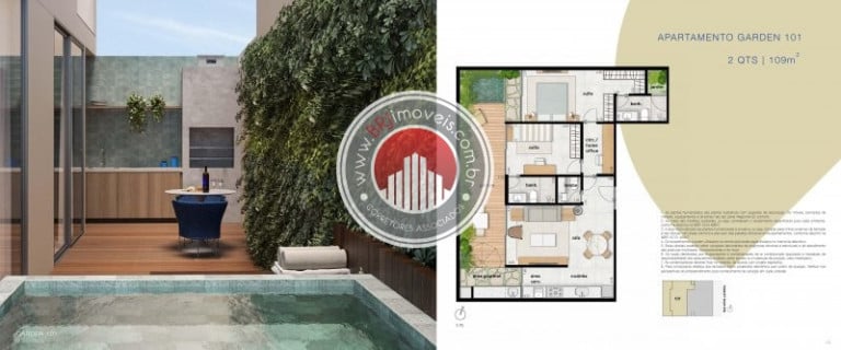 Foto do imóvel Apartamento com 2 Quartos à Venda, 104 m² em Humaitá - Rio De Janeiro