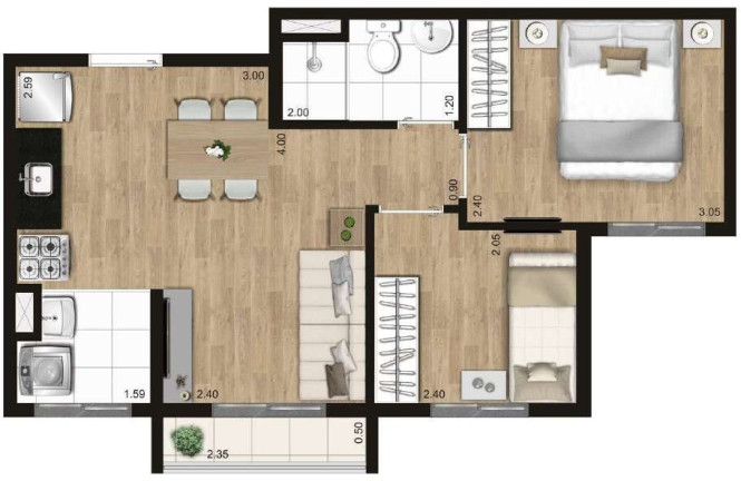 Imagem Apartamento com 2 Quartos à Venda, 38 m² em Freguesia Do ó - São Paulo