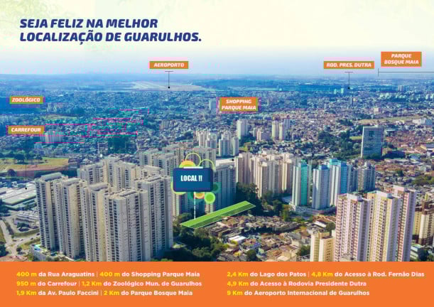 Foto do imóvel Apartamento com 2 Quartos à Venda, 41 m² em Picanço - Guarulhos