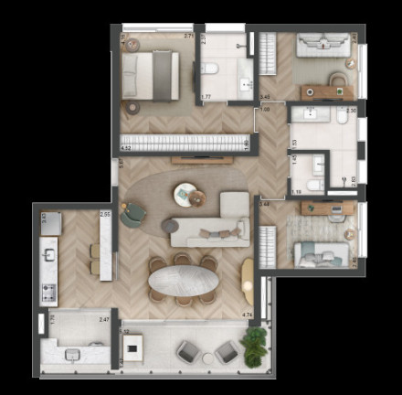 Imagem Apartamento com 3 Quartos à Venda, 221 m² em Sumaré - São Paulo