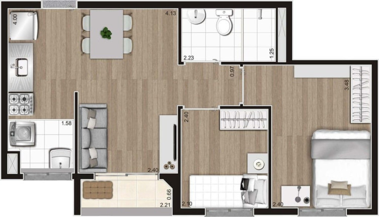 Imagem Apartamento com 2 Quartos à Venda, 43 m² em Vila Leopoldina - São Paulo