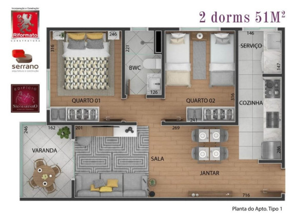 Imagem Apartamento com 2 Quartos à Venda, 51 m² em Vila Regente Feijó - São Paulo