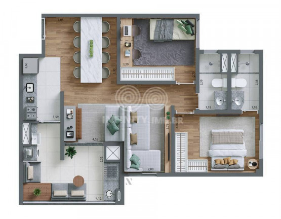 Imagem Apartamento com 3 Quartos à Venda, 69 m² em Brás - São Paulo