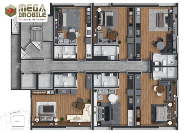 Foto do imóvel Apartamento com 1 Quarto à Venda, 44 m² em Centro - Florianópolis