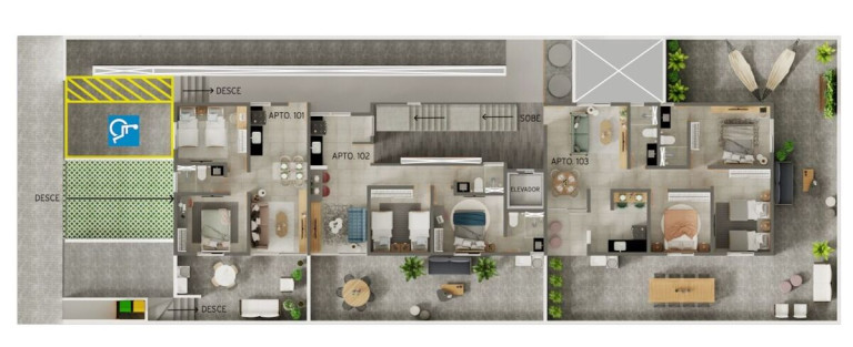 Imagem Apartamento com 3 Quartos à Venda, 76 m² em Bancários - João Pessoa