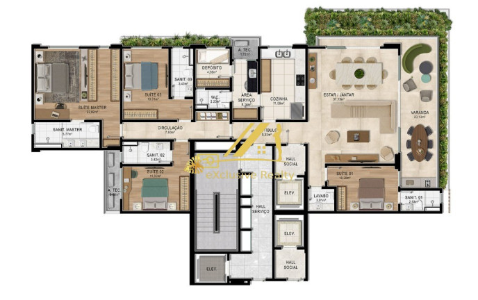 Imagem Apartamento com 4 Quartos à Venda, 217 m² em Cidade Nova - Ilhéus