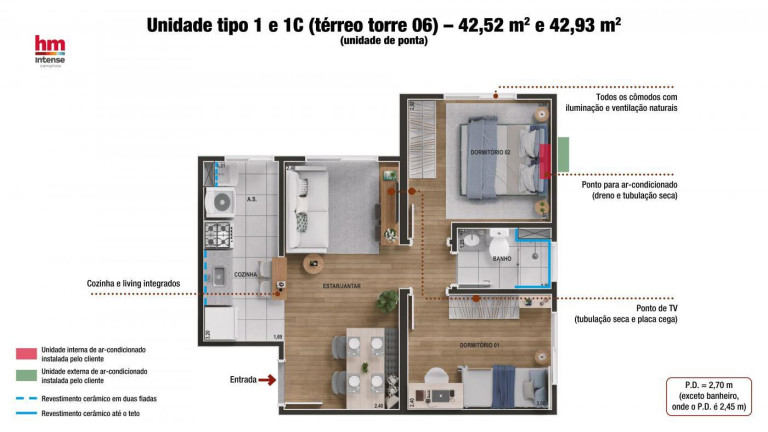 Imagem Apartamento com 2 Quartos à Venda,  em Jardim Ibirapuera - Campinas
