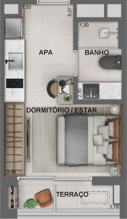 Imagem Imóvel com 1 Quarto à Venda, 25 m² em Vila Mariana - São Paulo