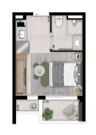 Foto do imóvel Apartamento com 1 Quarto à Venda, 42 m² em Perdizes - São Paulo