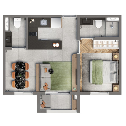 Foto do imóvel Apartamento com 2 Quartos à Venda, 37 m² em Vila Clementino - São Paulo