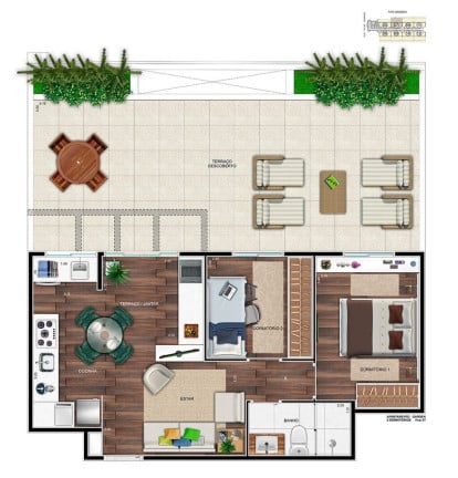 Foto do imóvel Imóvel com 2 Quartos à Venda, 46 m² em Centro - Diadema