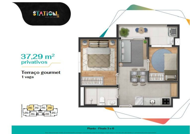 Imagem Apartamento com 2 Quartos à Venda, 37 m² em Km 18 - Osasco