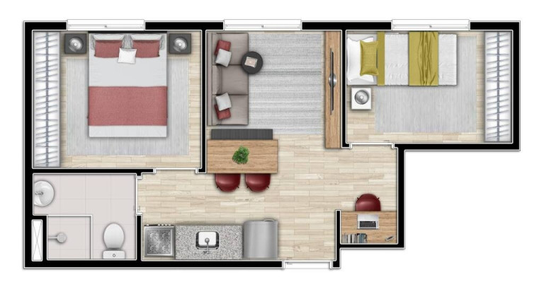 Foto do imóvel Apartamento com 2 Quartos à Venda, 33 m² em Barra Funda - São Paulo