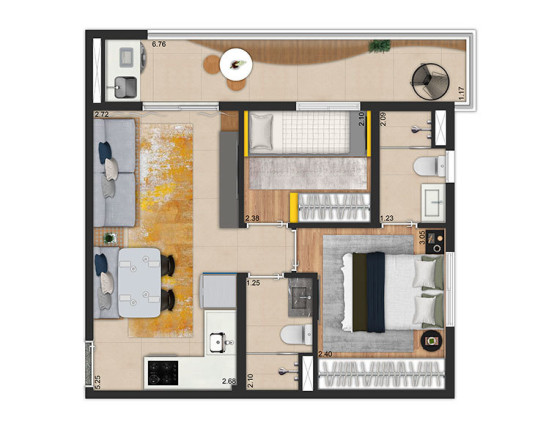 Imagem Apartamento com 2 Quartos à Venda, 47 m² em Vila Pompéia - São Paulo