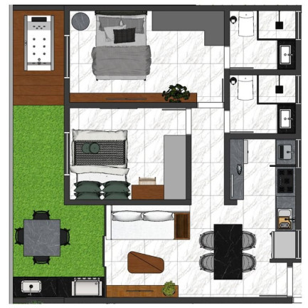 Imagem Apartamento com 2 Quartos à Venda, 52 m² em Bessa - João Pessoa
