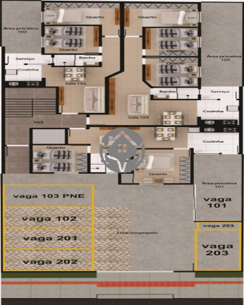 Imagem Apartamento com 3 Quartos à Venda, 87 m² em Parque Xangri-lá - Contagem