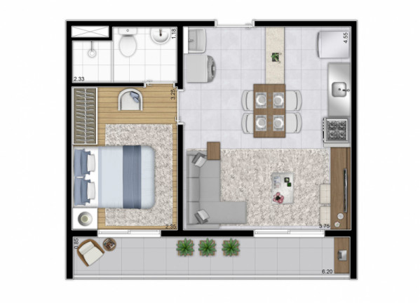 Imagem Apartamento com 1 Quarto à Venda, 27 m² em Vila Guilherme - São Paulo