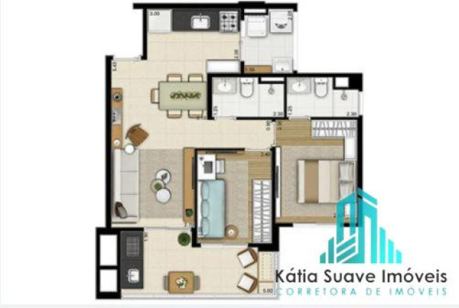 Imagem Apartamento com 2 Quartos à Venda, 64 m² em água Branca - São Paulo