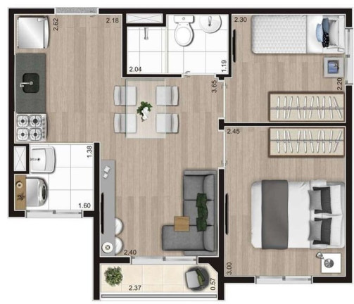 Imagem Apartamento com 2 Quartos à Venda, 37 m² em Vila Moraes - São Paulo
