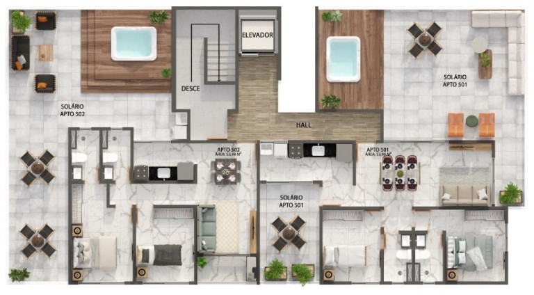Imagem Apartamento com 2 Quartos à Venda, 50 m² em Brisamar - João Pessoa