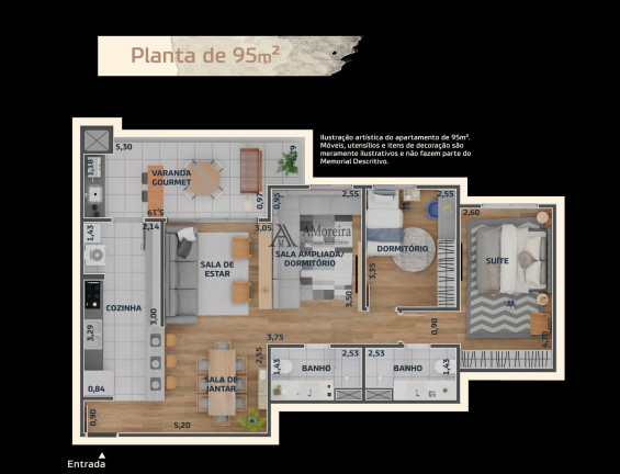 Imagem Apartamento com 3 Quartos à Venda, 95 m² em Portal Do Paraiso Ii - Jundiaí