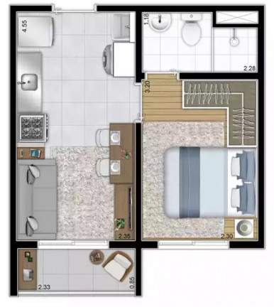 Imagem Apartamento com 1 Quarto à Venda, 27 m² em Chácara Santo Antônio (zona Sul) - São Paulo