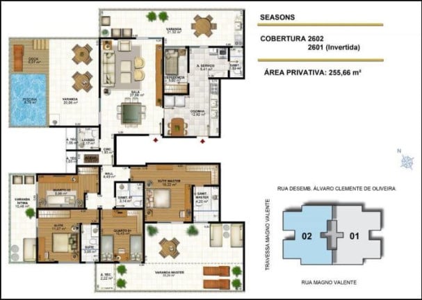 Imagem Apartamento com 3 Quartos à Venda, 126 m² em Aquárius - Salvador