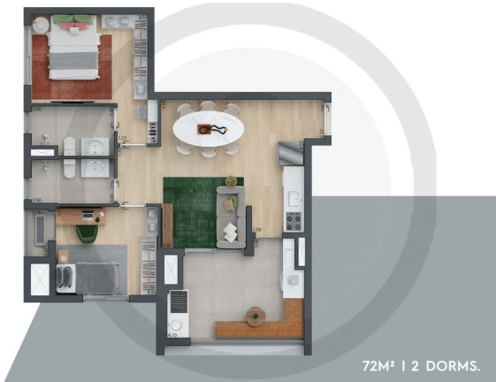 Imagem Apartamento com 2 Quartos à Venda, 71 m² em Brooklin - São Paulo