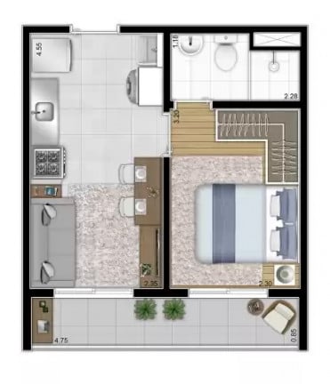 Imagem Apartamento com 1 Quarto à Venda, 34 m² em Vila Romana - São Paulo