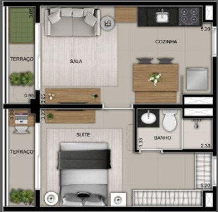 Imagem Apartamento com 1 Quarto à Venda, 18 m² em Bela Vista - São Paulo