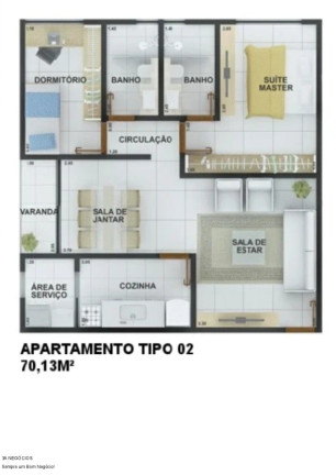 Imagem Apartamento com 3 Quartos à Venda, 46 m² em Lagoinha - Porto Velho