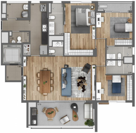 Imagem Apartamento com 3 Quartos à Venda, 146 m² em Moema - São Paulo