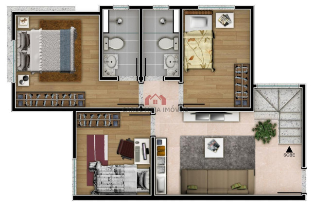 Foto do imóvel Imóvel com 2 Quartos à Venda, 82 m² em Santa Rosa - Belo Horizonte