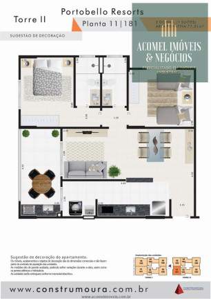 Imagem Apartamento com 2 Quartos à Venda, 75 m² em Centro - Mongagua