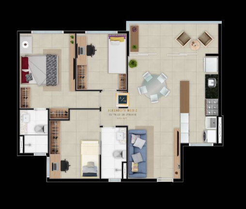 Foto do imóvel Apartamento com 3 Quartos à Venda, 72 m² em Mucuripe - Fortaleza