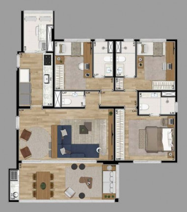 Imagem Apartamento com 3 Quartos à Venda, 116 m² em Mooca - São Paulo