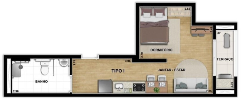 Imagem Apartamento com 2 Quartos à Venda, 64 m² em Vila Santa Catarina - São Paulo