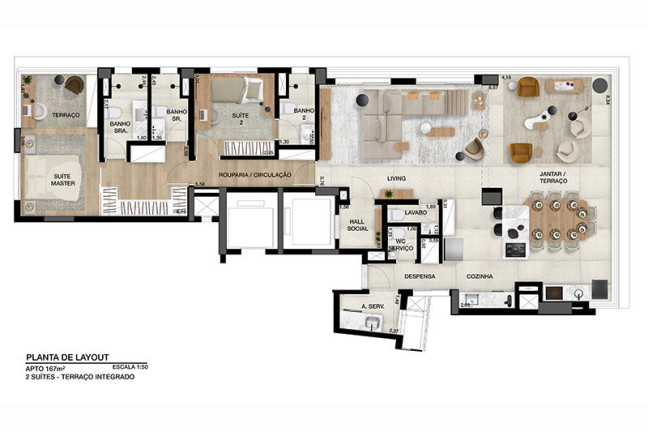 Imagem Apartamento com 3 Quartos à Venda, 167 m² em Moóca - São Paulo